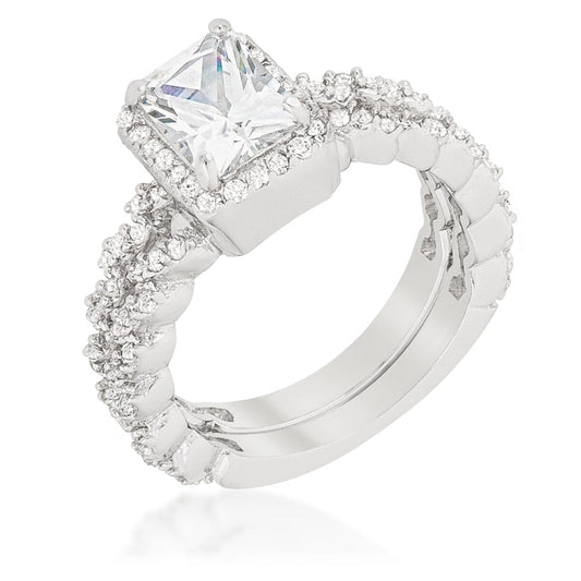 Halo Radiant Wedding Set Rings Das Juwel 