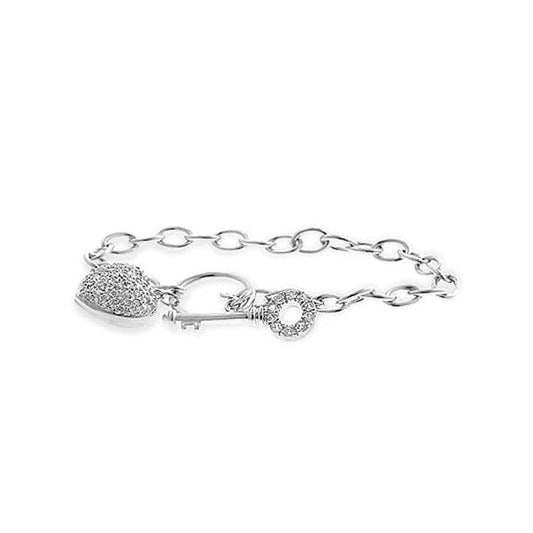 Heart and Key Bracelet Bracelets Das Juwel 