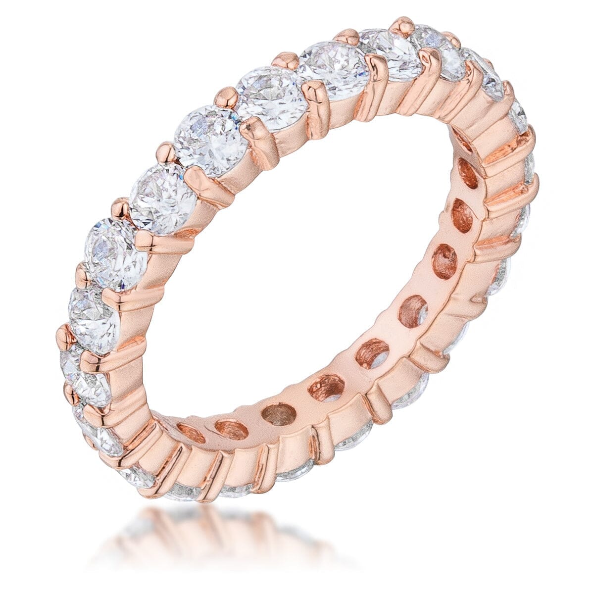 Jessica Band in Rose Goldtone Finish Rings Das Juwel 