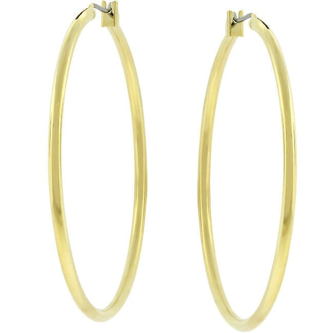 Large Golden Hoop Earrings Earrings Das Juwel 
