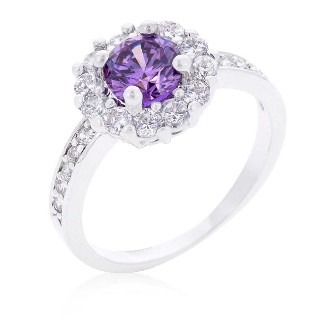 Lavender Halo Engagement Ring Rings Das Juwel 