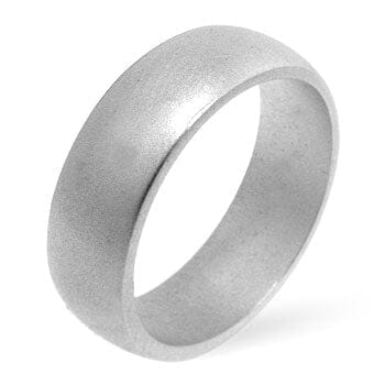 Matte Silver Wedding Band Rings Das Juwel 