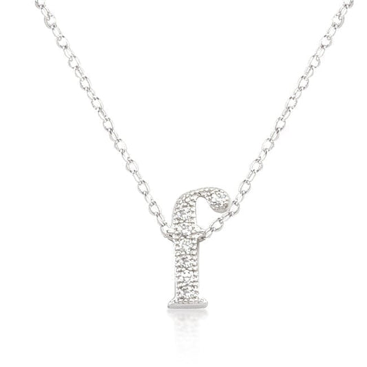 Micro-Pave Initial F Pendant  