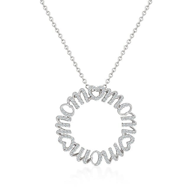 Mom Circle Pendant  