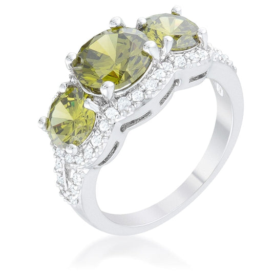 Olive Classic Trio Ring  