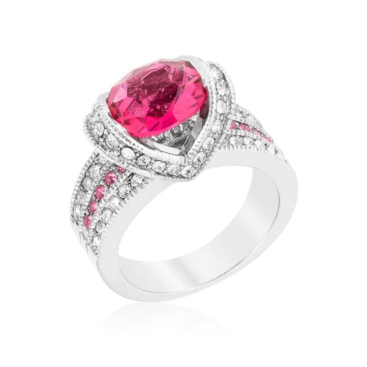 Ovaline Pink Ring  