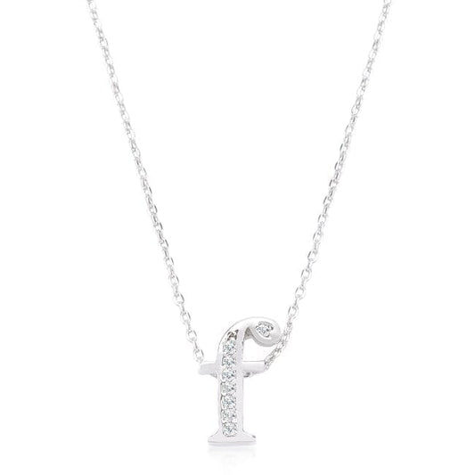 Pave Initial F Pendant Pendants Das Juwel 