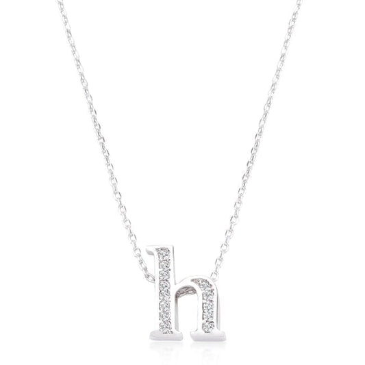 Pave Initial H Pendant Pendants Das Juwel 