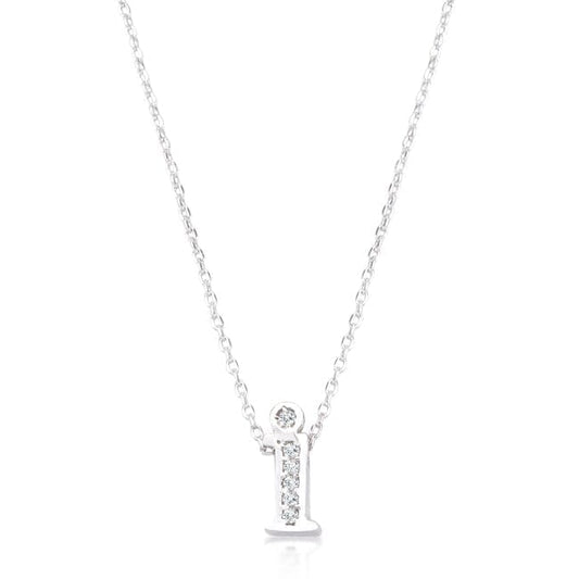 Pave Initial I Pendant  