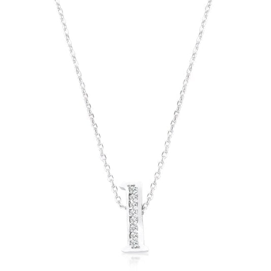 Pave Initial L Pendant Pendants Das Juwel 