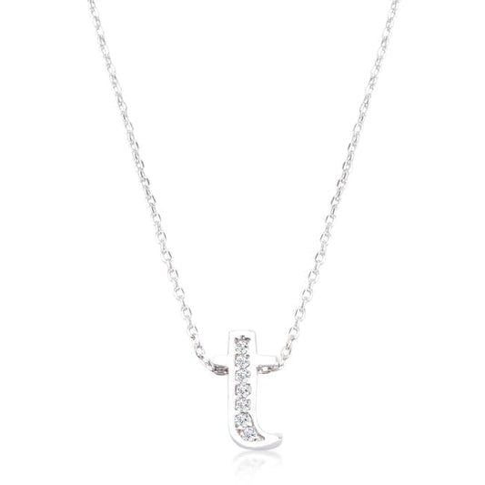 Pave Initial T Pendant Pendants Das Juwel 