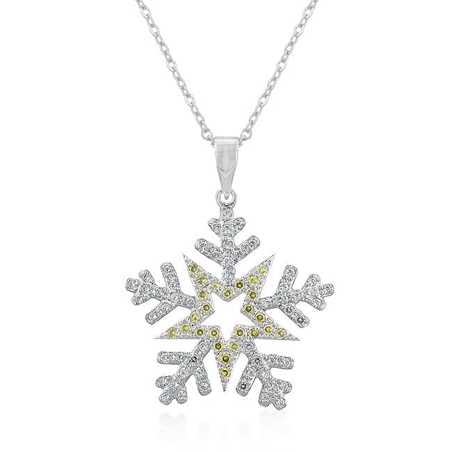 Pave Snowflake Pendant Pendants Das Juwel 