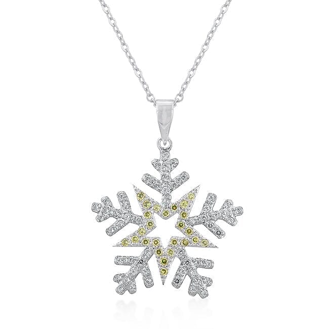 Pave Snowflake Pendant  