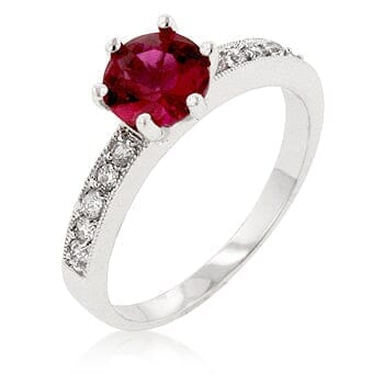 Petite Garnet Red Engagement Ring Rings Das Juwel 