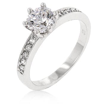 Petite White Engagement Ring Rings Das Juwel 