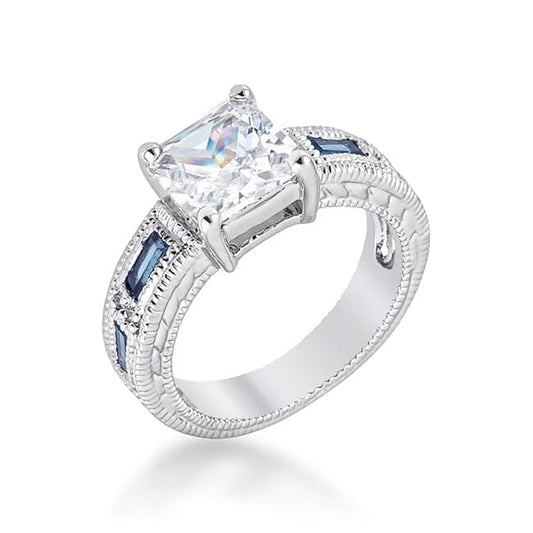 Prima Donna Sapphire Blue Cubic Zirconia Ring Rings Das Juwel 