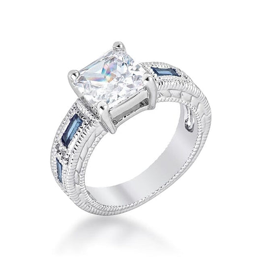 Prima Donna Sapphire Blue Cubic Zirconia Ring  