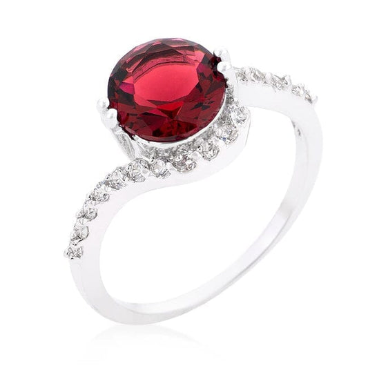 Red Swirling Engagement Ring Rings Das Juwel 