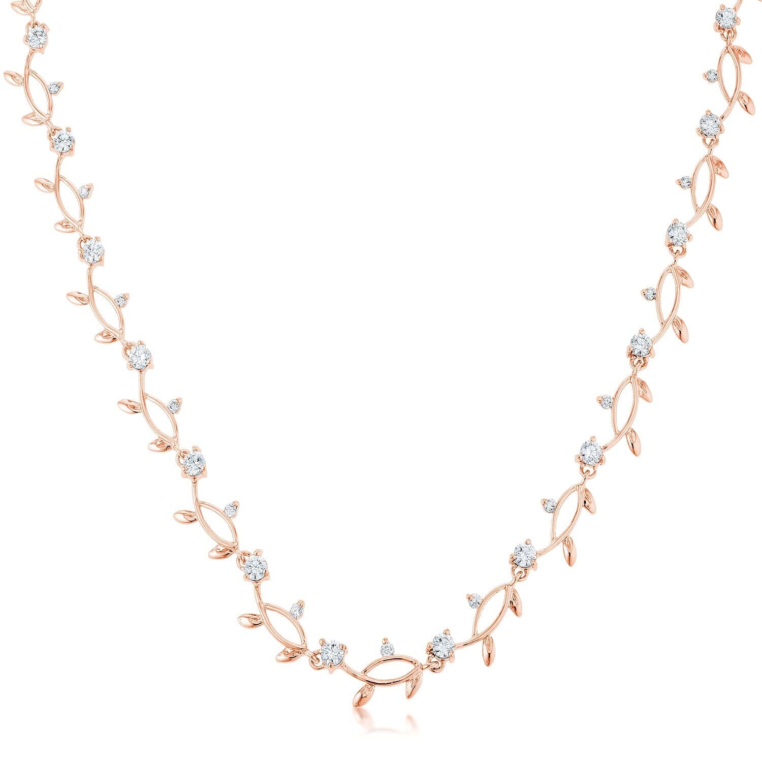 Rose Gold Tone Vineyard Necklace Necklaces Das Juwel 