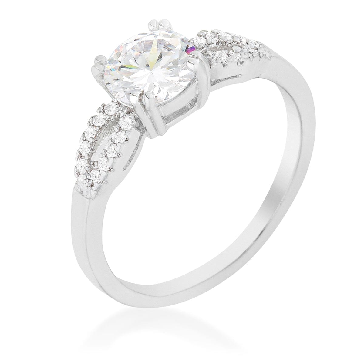 Round Solitaire Engagement Ring Rings Das Juwel 