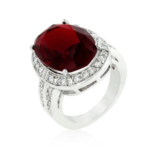 Ruby Red Cocktail Ring Rings  