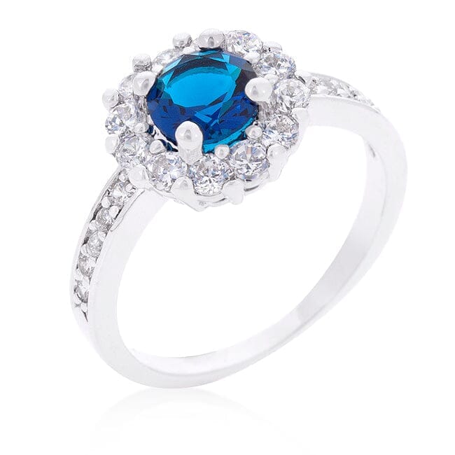Sapphire Blue Halo Engagement Ring Rings Das Juwel 