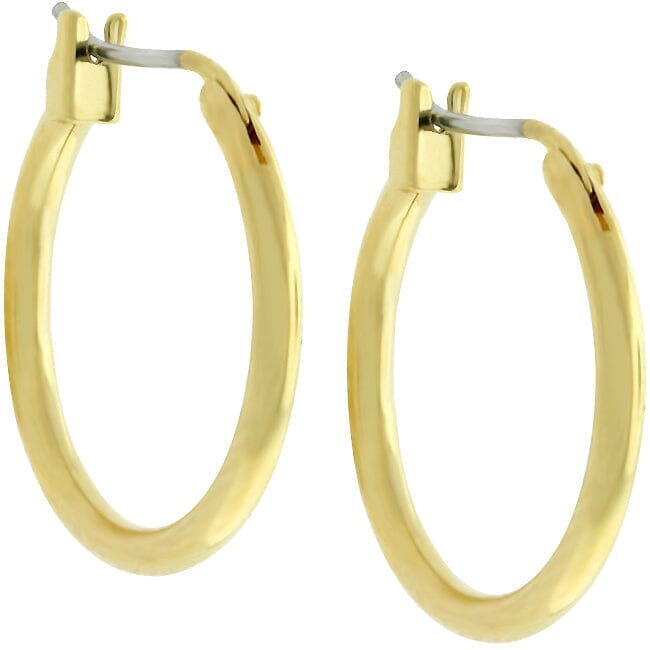Small Golden Hoop Earrings Earrings Das Juwel 