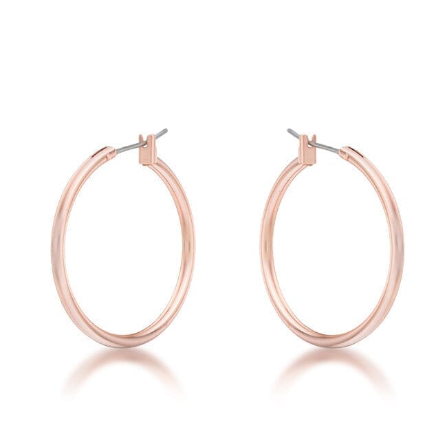 Small Rosegold Hoop Earrings Earrings Das Juwel 