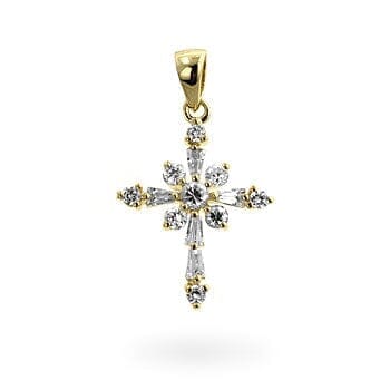 Snowflake Cross Pendant Pendants Das Juwel 