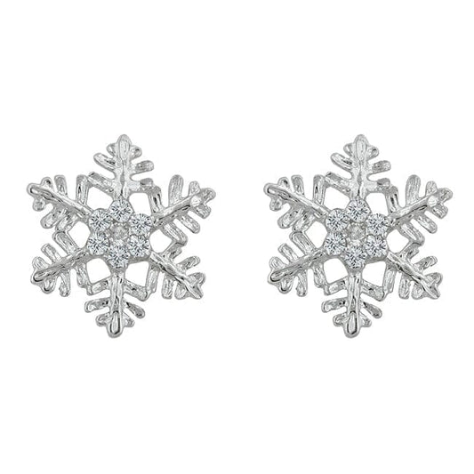 Snowflake Stud Earrings Earrings Das Juwel 