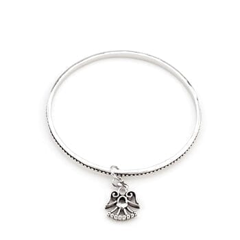 Solitaire Angel Charm Bangle Bracelets Das Juwel 