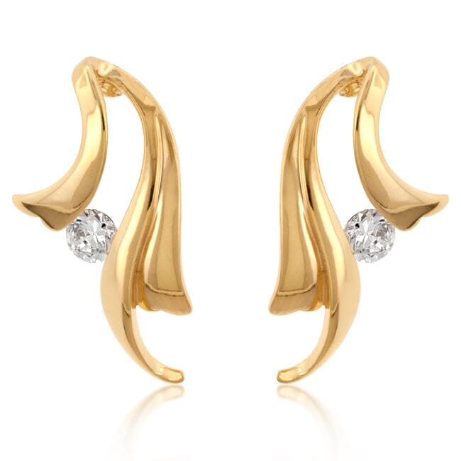 Solitaire Winged Earrings Earrings Das Juwel 
