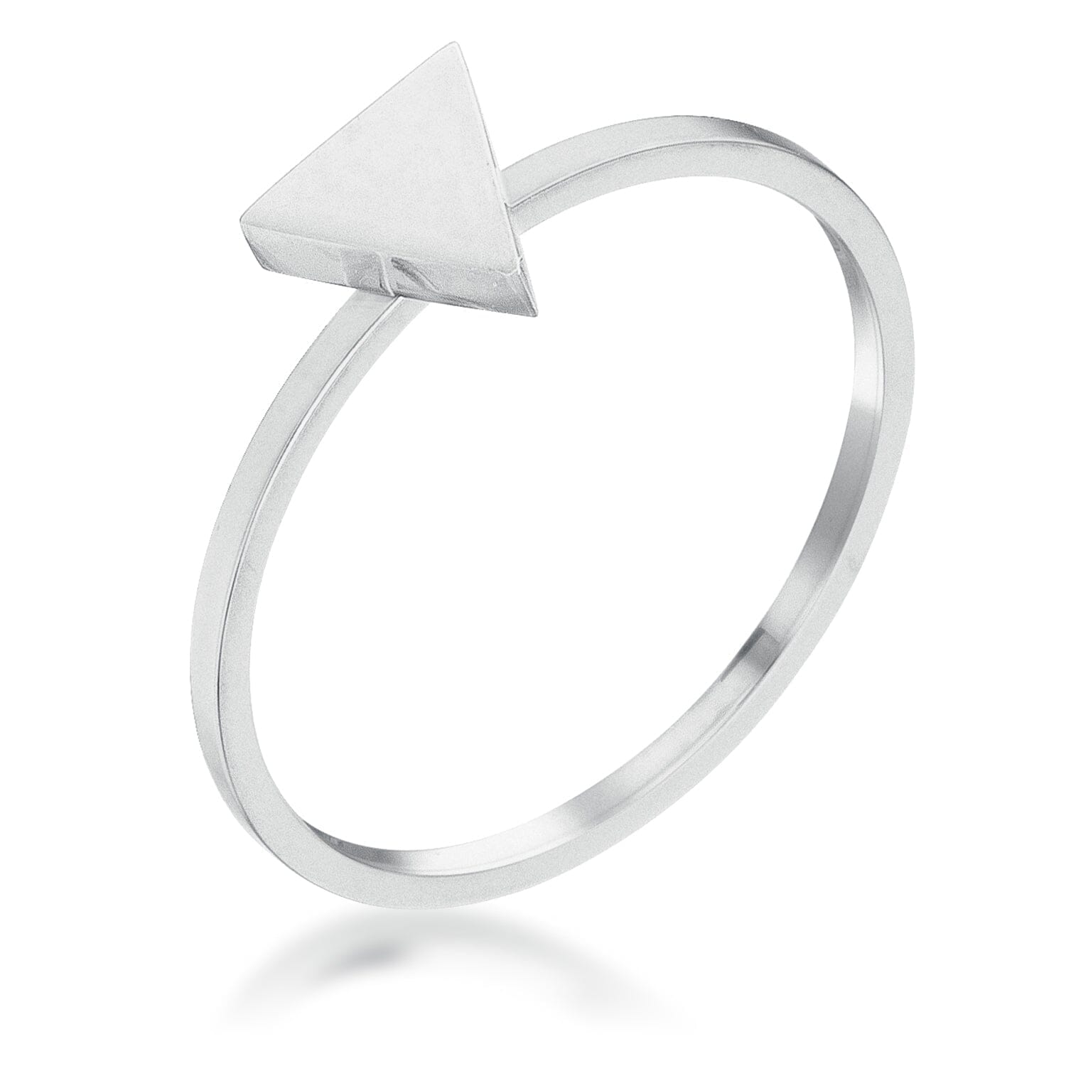 Stainless Steel Triangle Stackable Ring Rings Das Juwel 