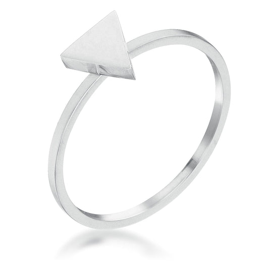 Stainless Steel Triangle Stackable Ring  
