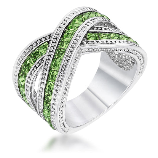 Twisting Green Band Rings Das Juwel 